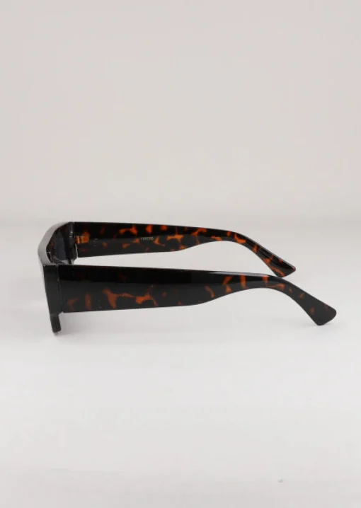 Lentes sol rectangulares carey