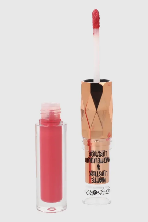 Lipstick mate con lipgloss