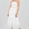 Maxi falda detalle bordado