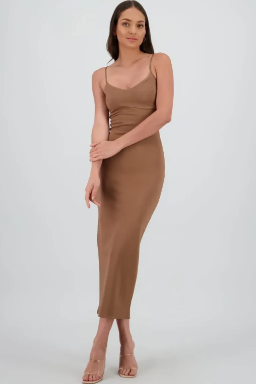 Maxi vestido bodycon liso