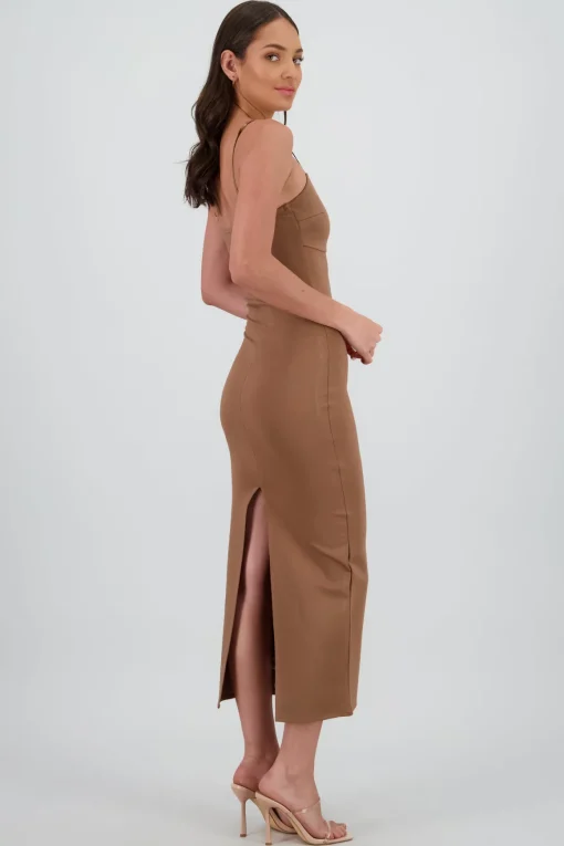 Maxi vestido bodycon liso