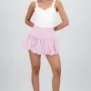 Mini falda burbuja detalle rayas
