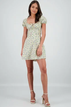 Mini vestido flores