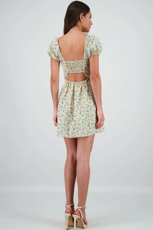Mini vestido flores
