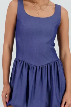 Mini vestido globo