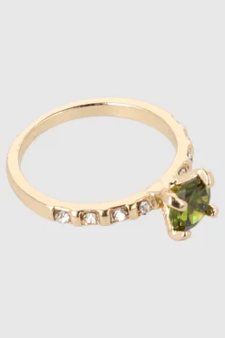 2 P Anillos Circulo Cristal