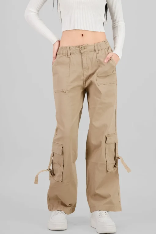 Pantalón cargo resorte en pretina