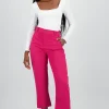 Pantalón Cintura Alta Capri Bolsas