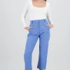 Pantalón Cintura Alta Capri Bolsas