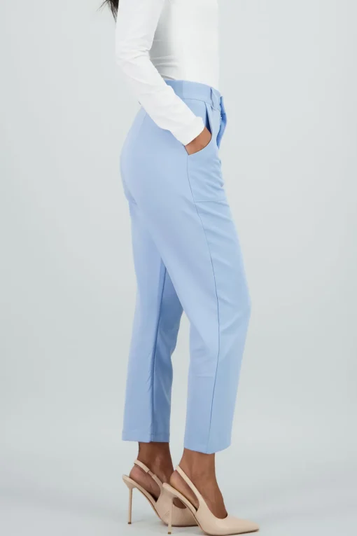 Pantalón Cintura Alta Capri Bolsas