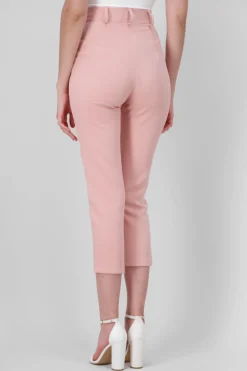 Pantalón Cintura Alta Capri Bolsas