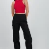 Pantalón parachute cargo multibolsillos
