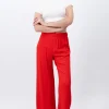 Pantalón Wide Leg Cintura Elástico