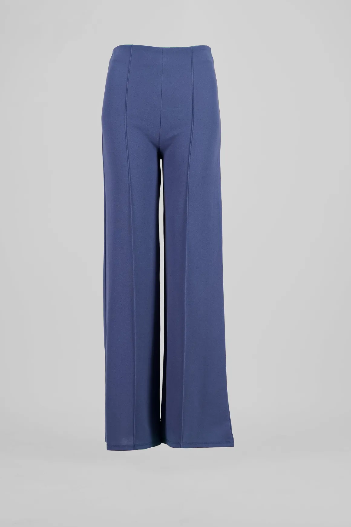 Pantalón Wide Leg Cintura Alta Costuras