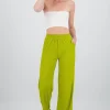 Pantalón wide textura bandana