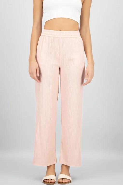 Pantalón wide textura bandana
