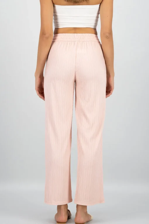 Pantalón wide textura bandana