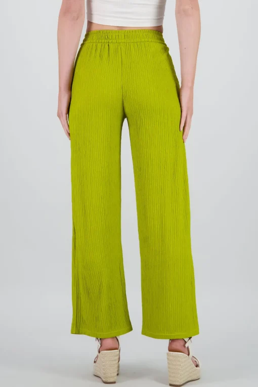 Pantalón wide textura bandana