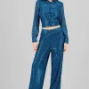 Pantalon amplio brillos