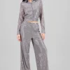 Pantalon amplio brillos
