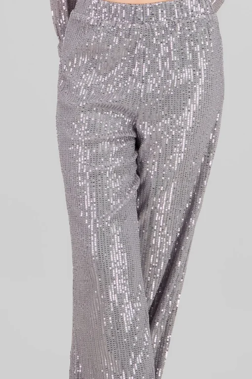 Pantalon amplio brillos