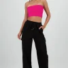 Pantalon amplio detalle franja