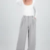 Pantalon amplio doble pretina