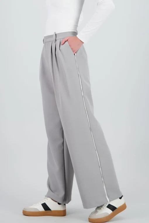 Pantalon amplio doble pretina
