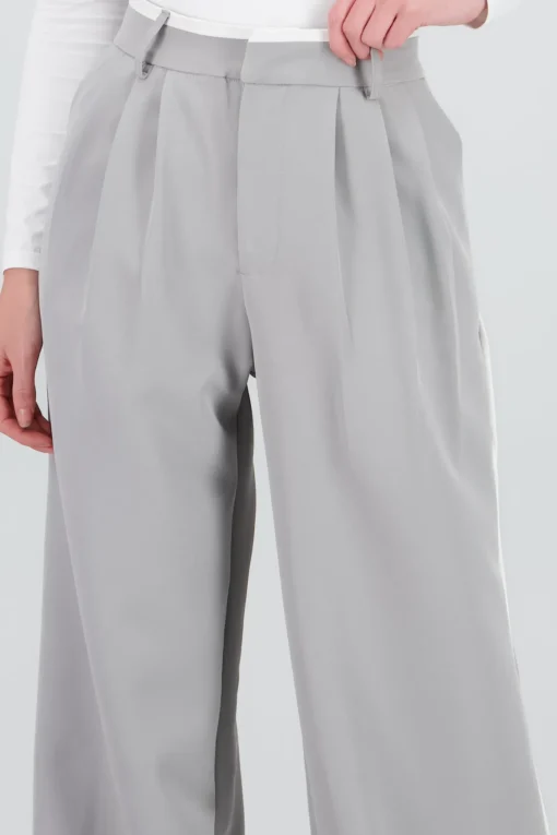 Pantalon amplio doble pretina