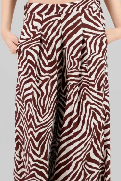 Pantalon amplio fluido animal print z