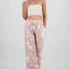 Pantalon amplio fluido estampado