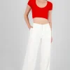 Pantalon amplio liso