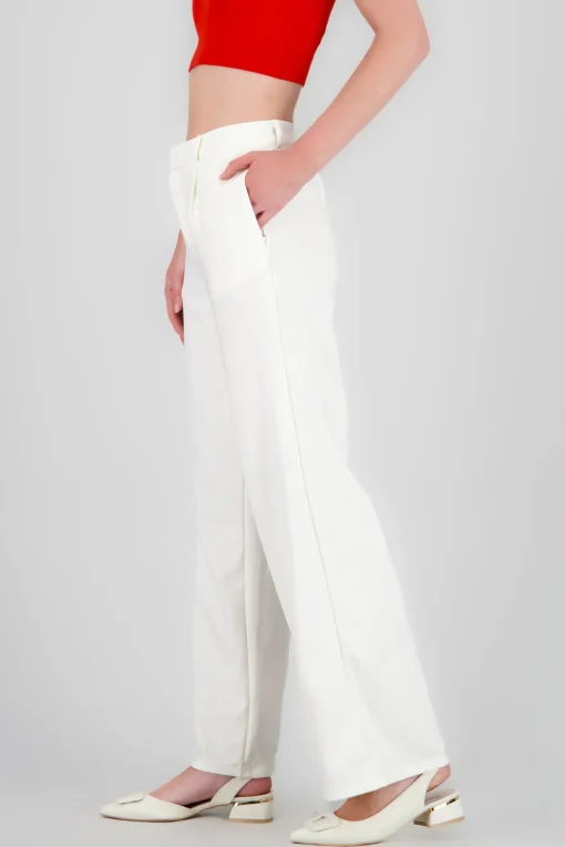 Pantalon amplio liso