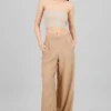 Pantalon amplio pinzas detalle bolsas