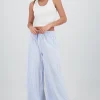 Pantalon amplio rayas