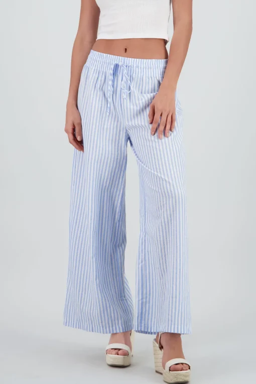 Pantalon amplio rayas