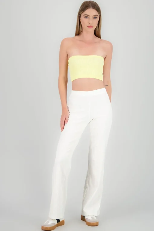 Pantalon amplio rib