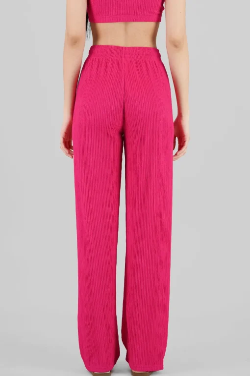 Pantalon amplio textura