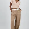 Pantalon con pretina contraste