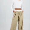Pantalon contraste pretina