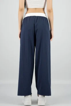 Pantalon contraste pretina