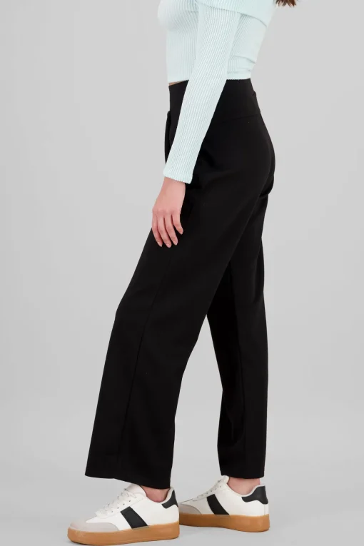Pantalon de tacto suave liso