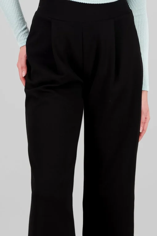 Pantalon de tacto suave liso