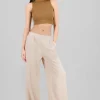 Pantalon de vestir fluido satinado