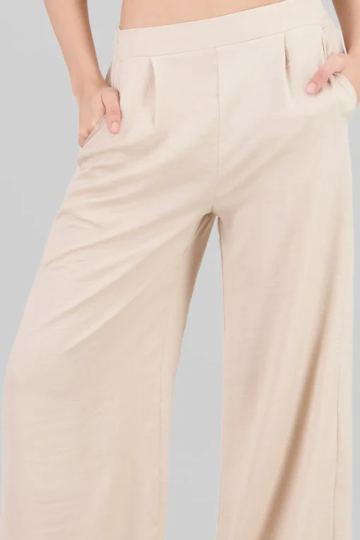 Pantalon de vestir fluido satinado