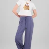 Pantalon fluido detalle costuras