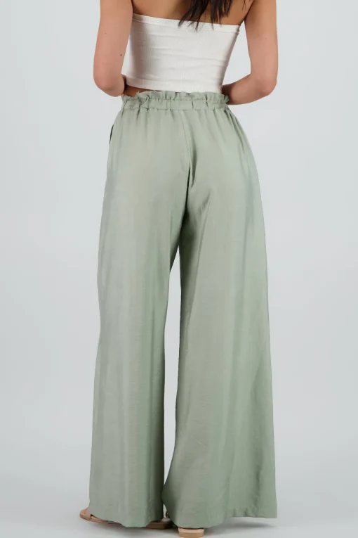 Pantalon fluido ligero detalle resorte