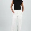 Pantalon fluido wide leg
