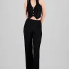 Pantalon recto textura