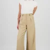 Pantalon wide leg detalle pretina